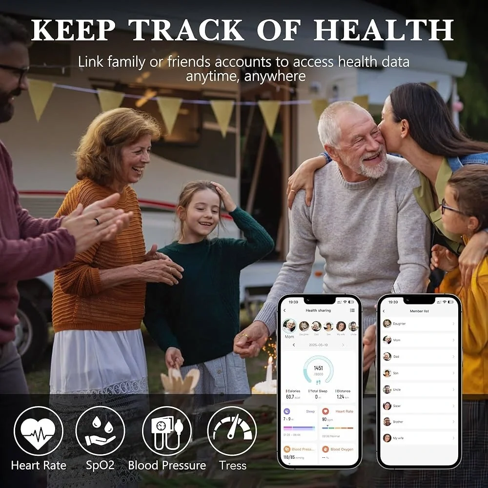 Smart Health Ring 2.0 for Women Men